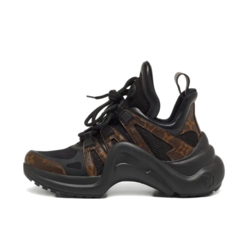 Louis Vuitton Women’s Black and Brown Sneakers
